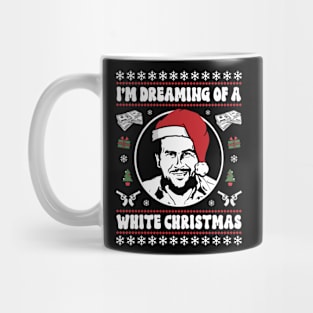 I'm Dreaming Of A White Christmas Pablo Escobar Mug